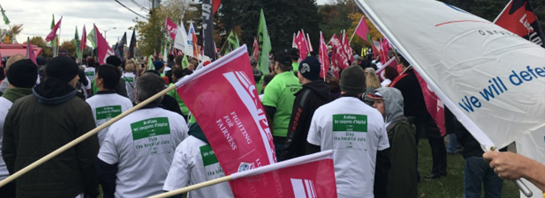 Hospital Staff Rally In Ottawa For More Beds, End To Funding Cuts