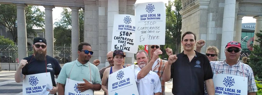 CUPE Ontario urges solidarity with locked out IATSE Local 58 workers at Exhibition Place