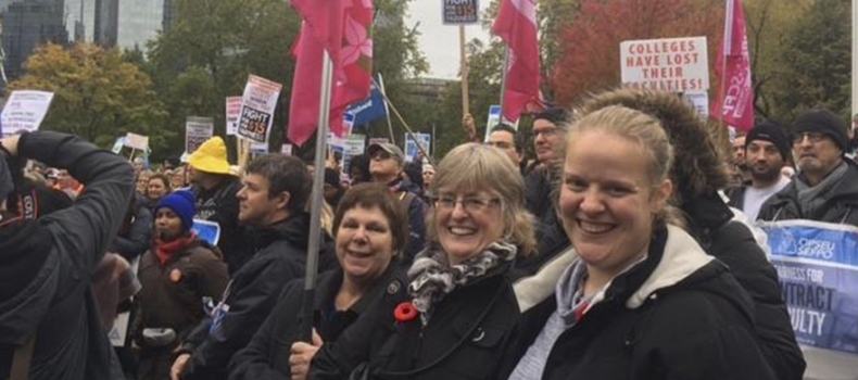 OPSEU College Workers Day of Action to defend rights at campuses across Ontario